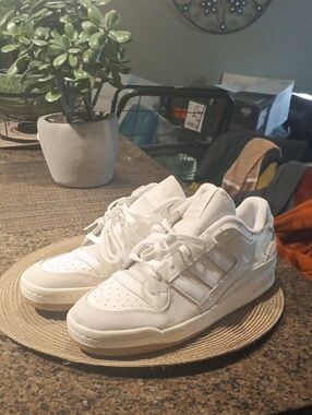 adidas White and Gum Low-Top Sneakers